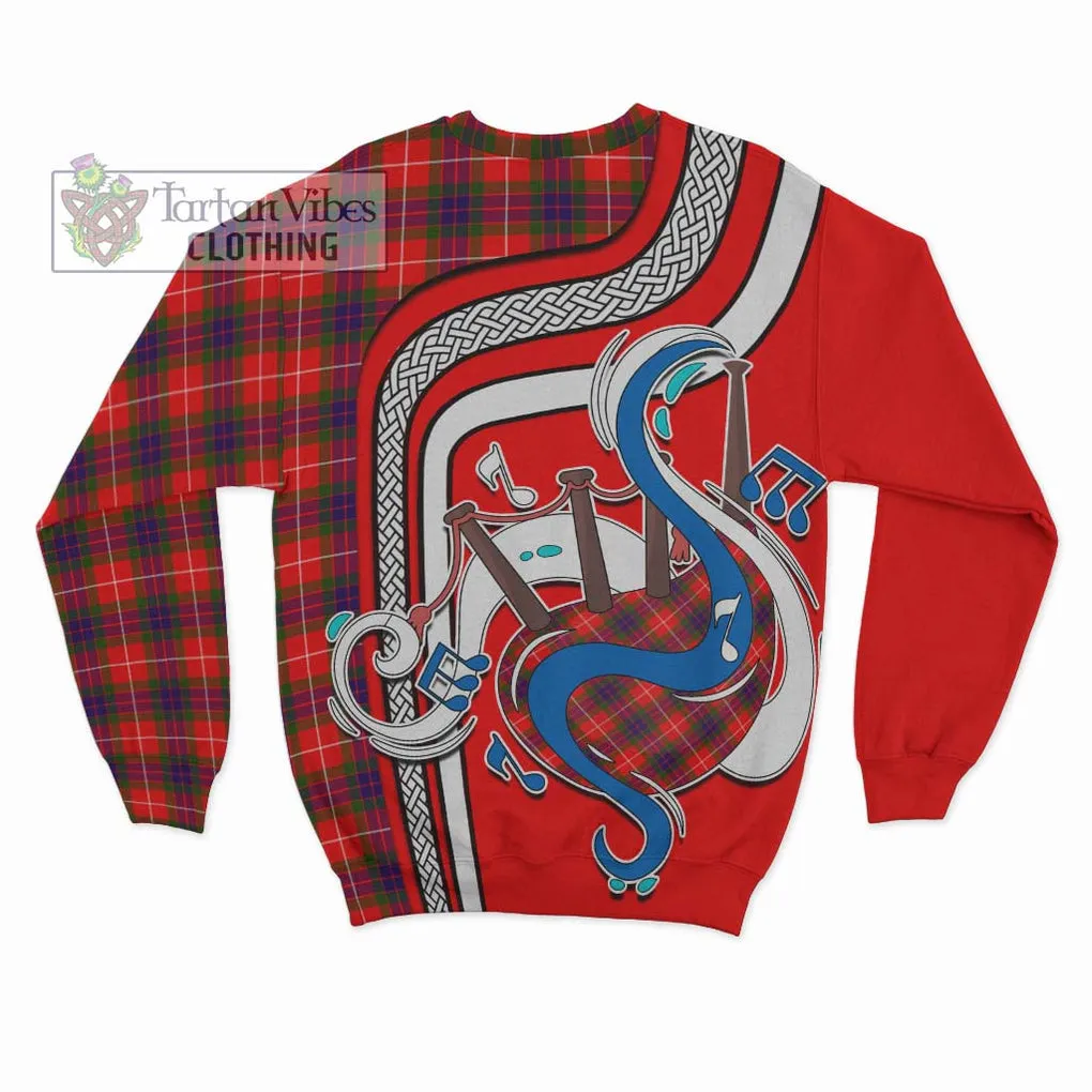 Abernethy Tartan Sweatshirt with Epic Bagpipe Style