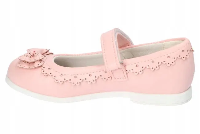 AC Girls' Light Pink Flats | 327/22-LP