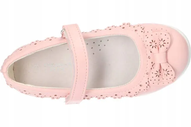AC Girls' Light Pink Flats | 327/22-LP