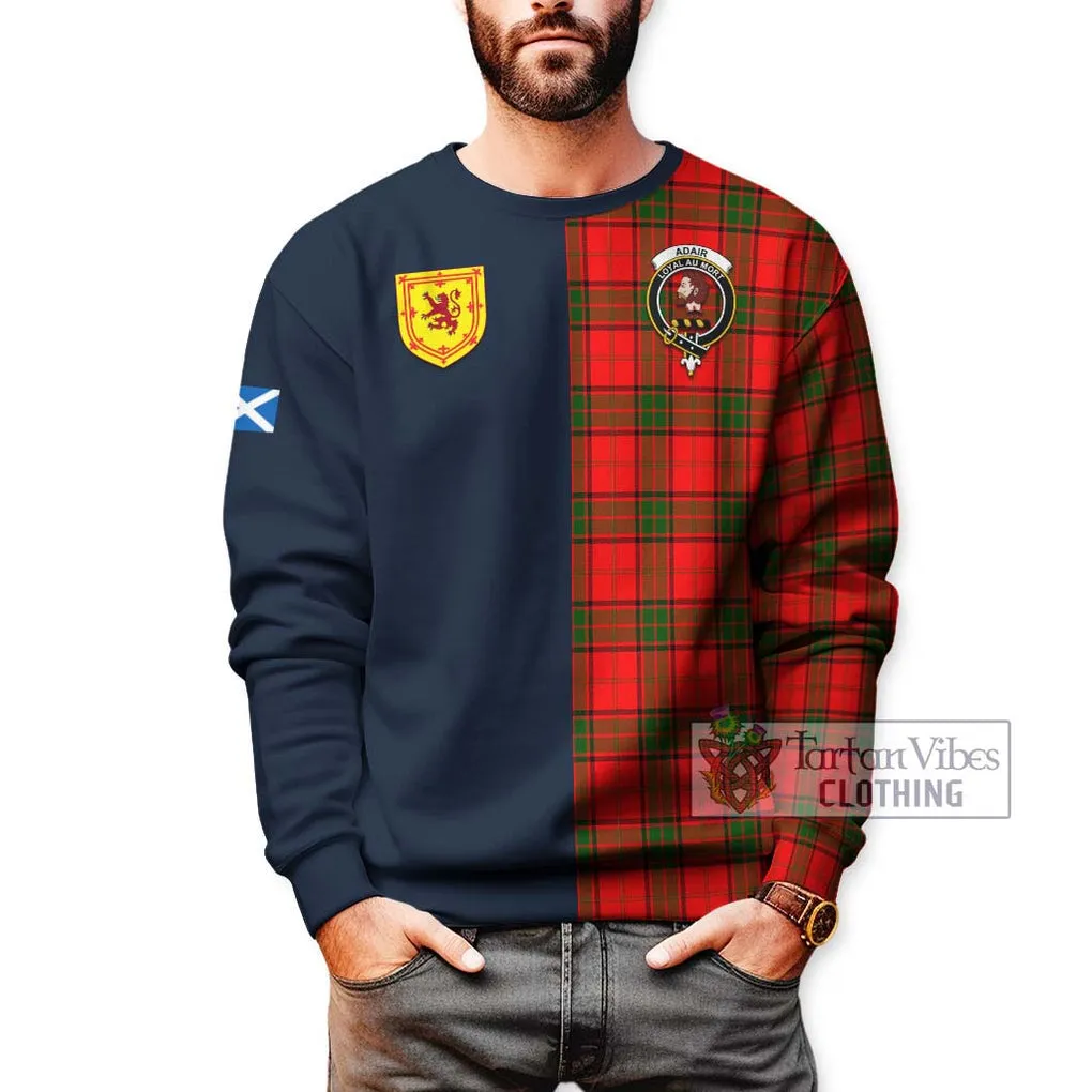 Adair Tartan Sweatshirt Alba with Scottish Lion Royal Arm Half Style