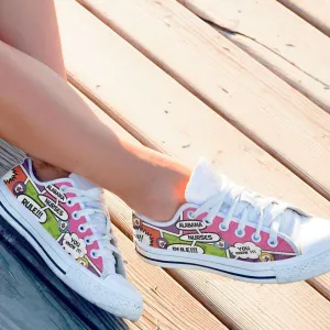 Alabama Nurses Rule! Comic Strip Classic Canvas Tennis Shoes