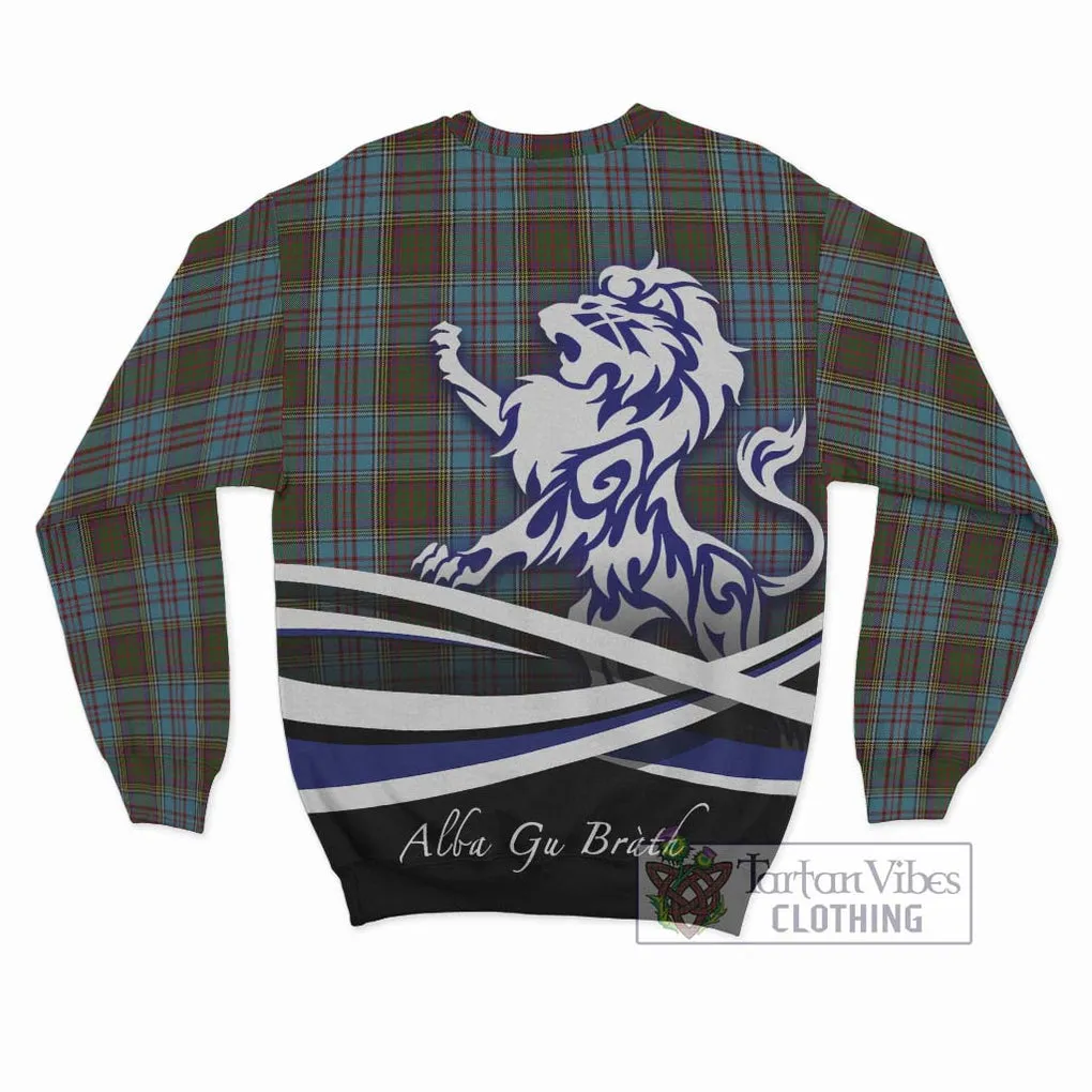 Anderson Tartan Sweatshirt with Alba Gu Brath Regal Lion Emblem