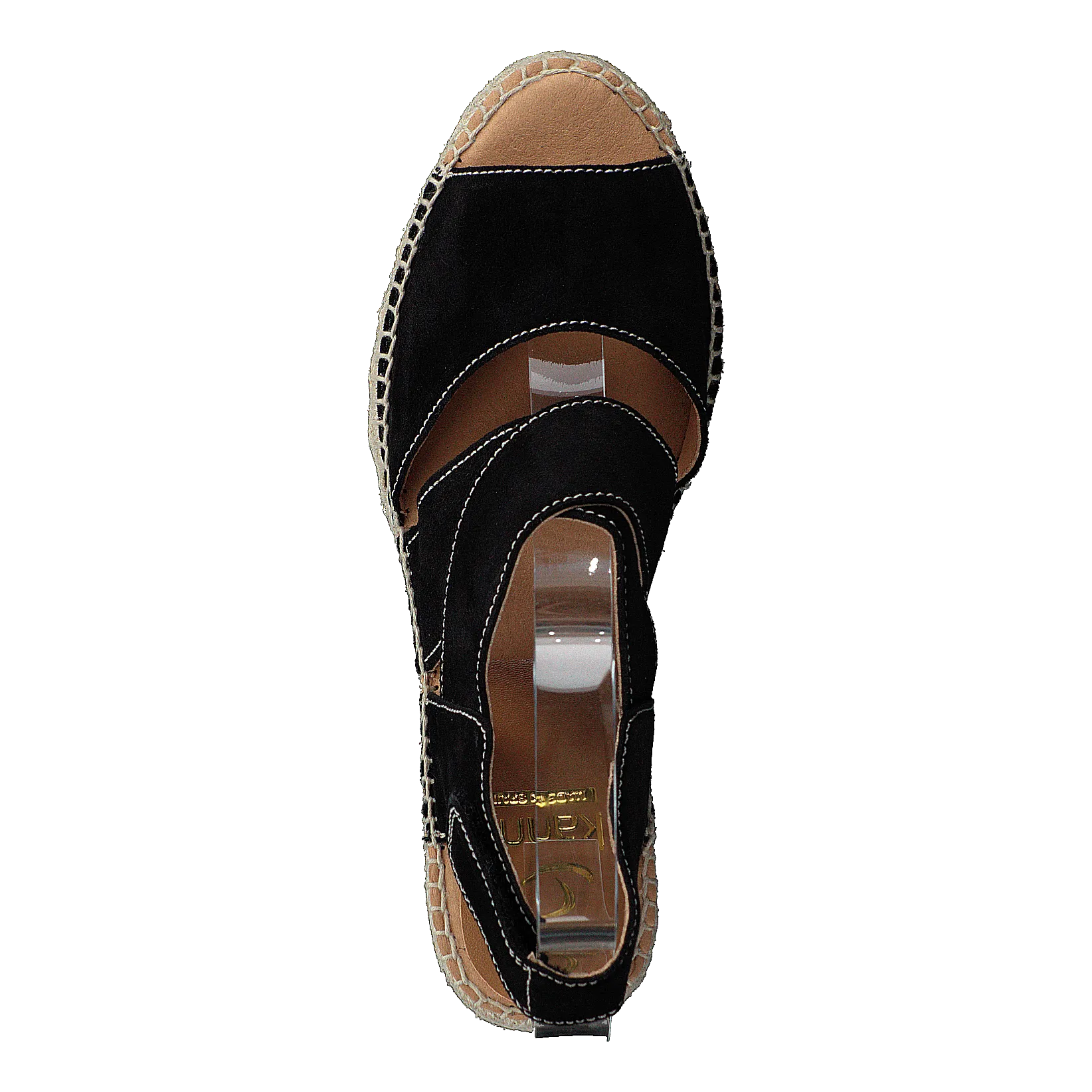 Ania Natural Suede Negro