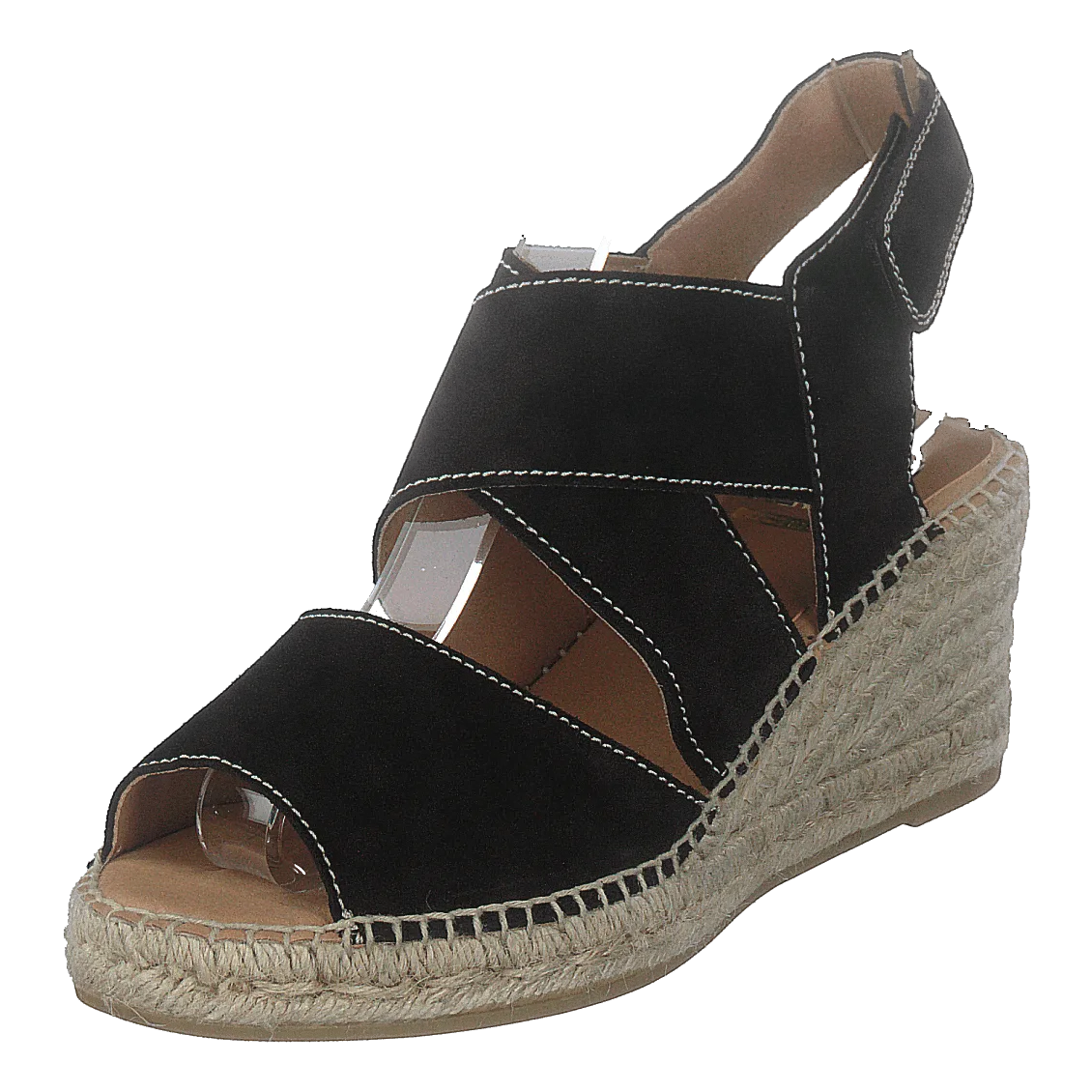 Ania Natural Suede Negro