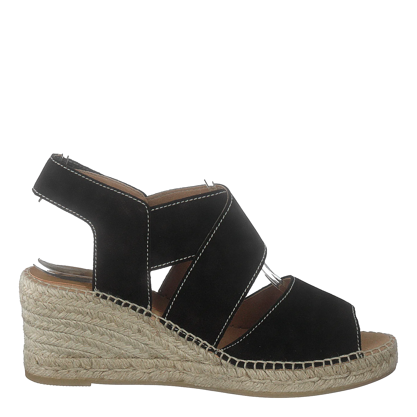 Ania Natural Suede Negro