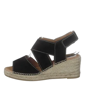 Ania Natural Suede Negro