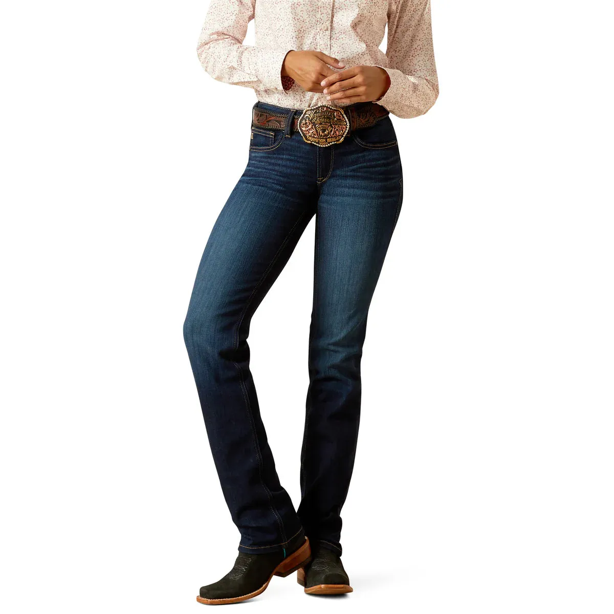 Ariat Womwns Mid Rise Straight Jeans - Romana Pennsylvania