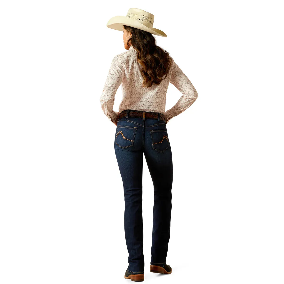 Ariat Womwns Mid Rise Straight Jeans - Romana Pennsylvania