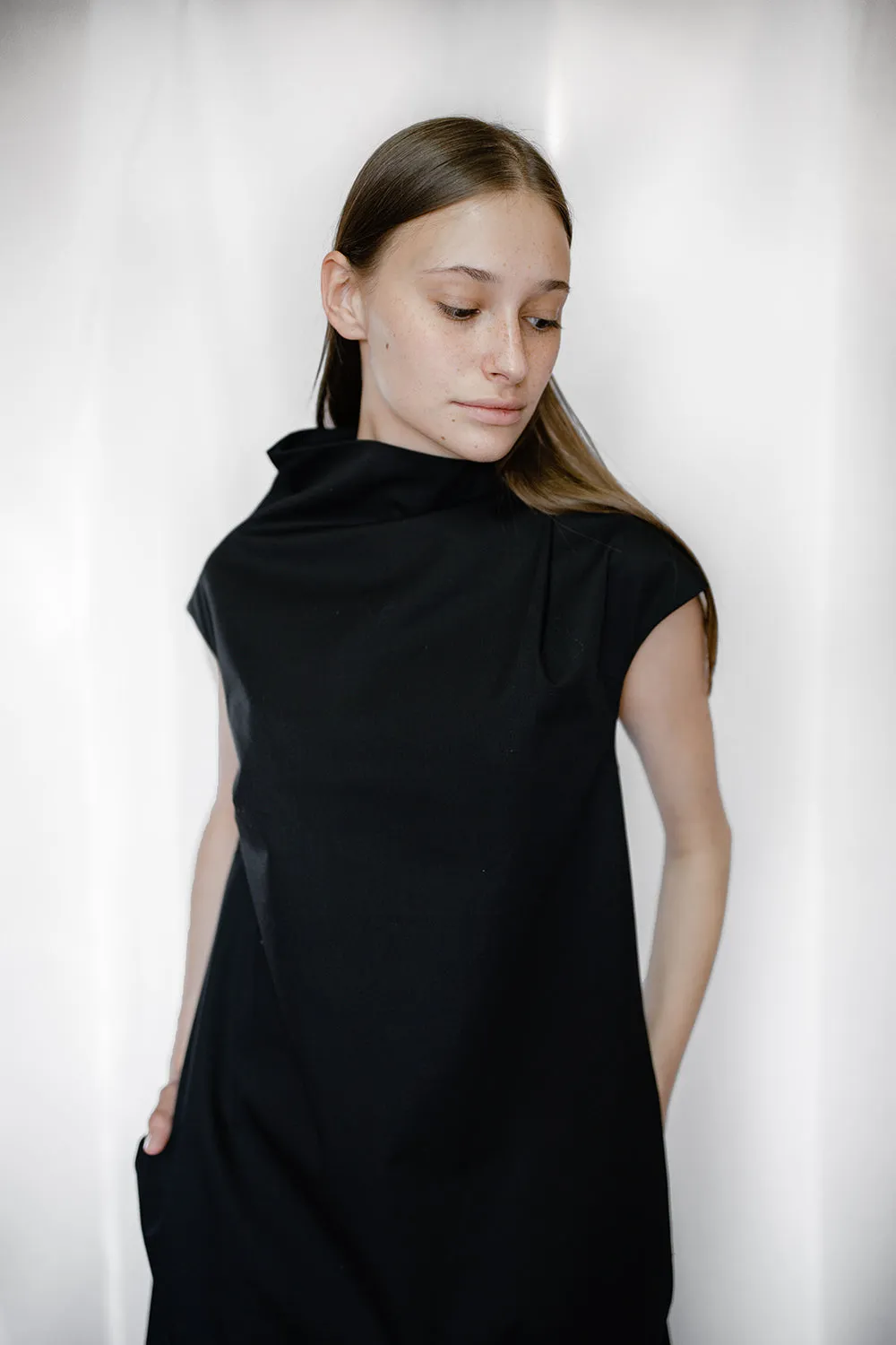 Asymmetric Dress - Black