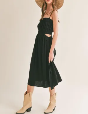 At Ease Cutout Midi Dress