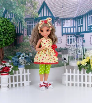 Ava's Birdhouse - wrap top & leggings with tennis shoes for Ava doll