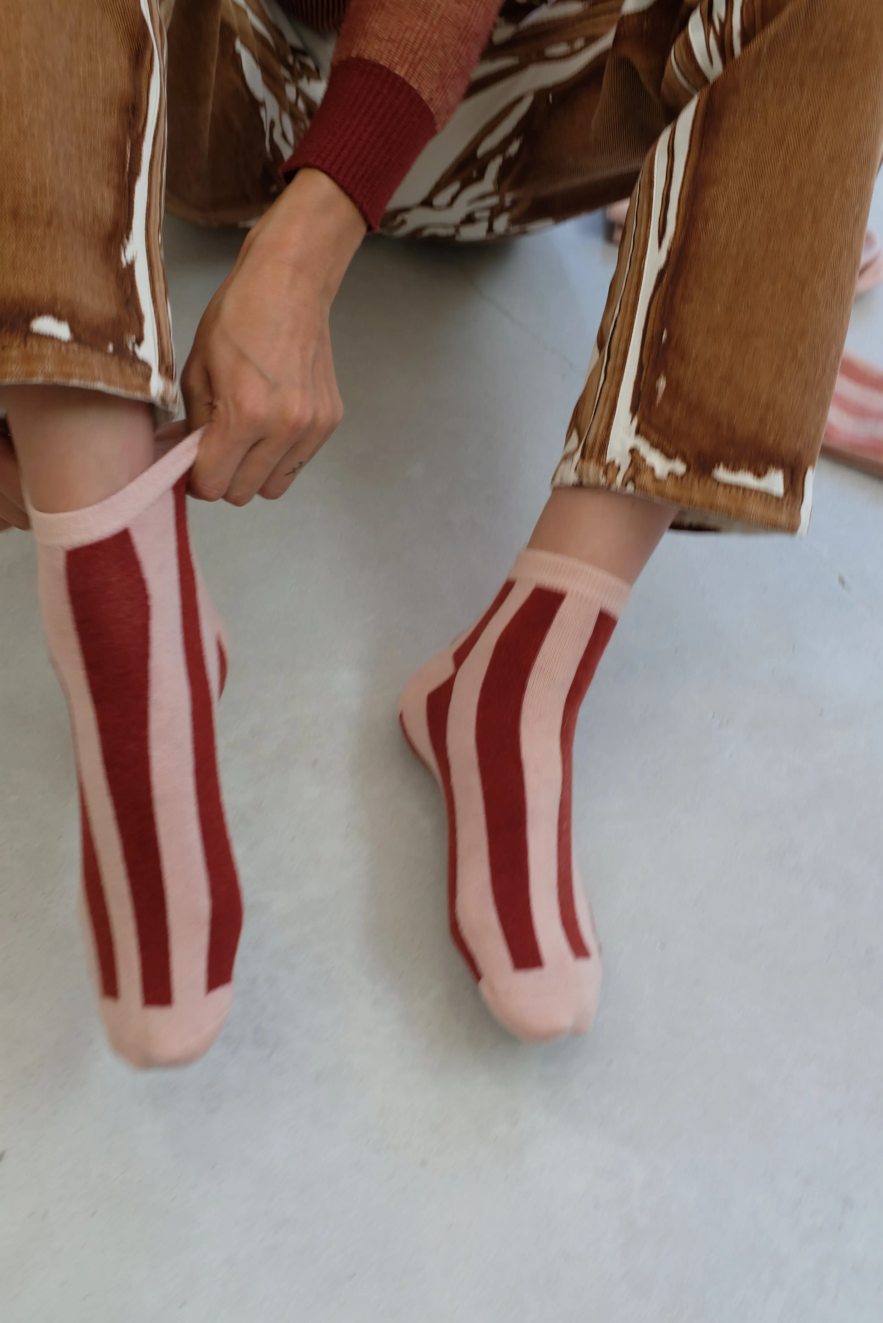 Beklina Cashmere Socks Stripes