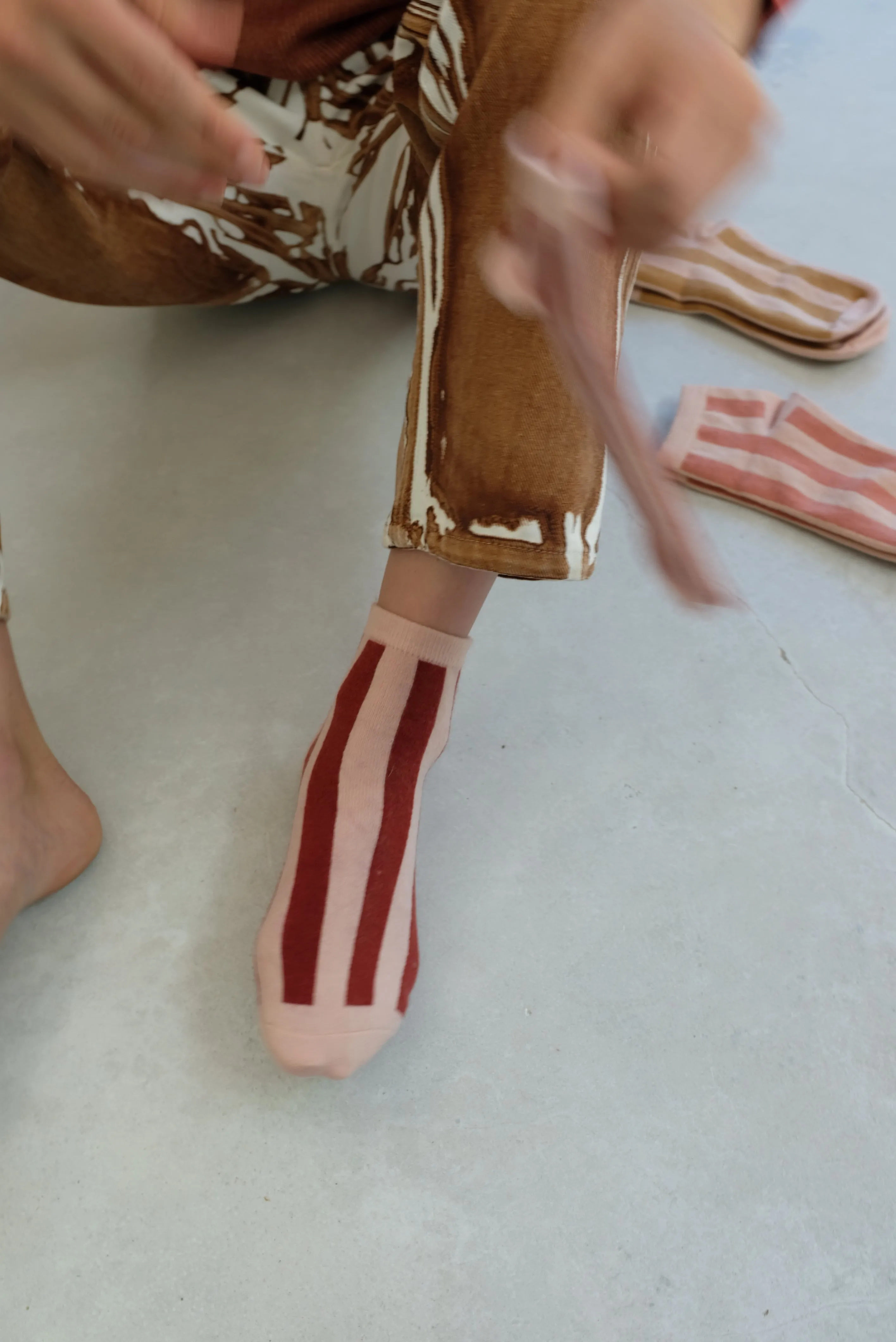 Beklina Cashmere Socks Stripes
