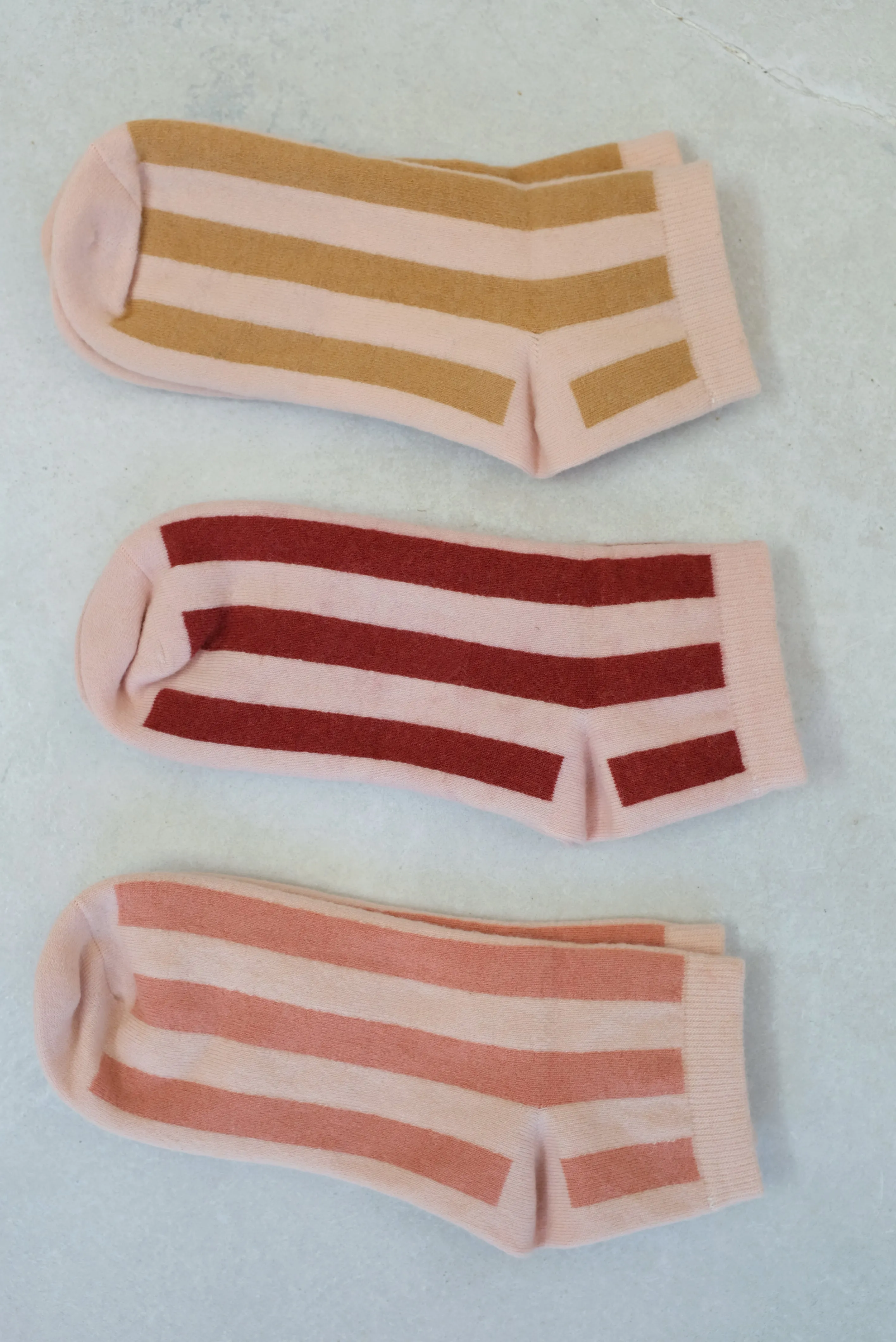Beklina Cashmere Socks Stripes