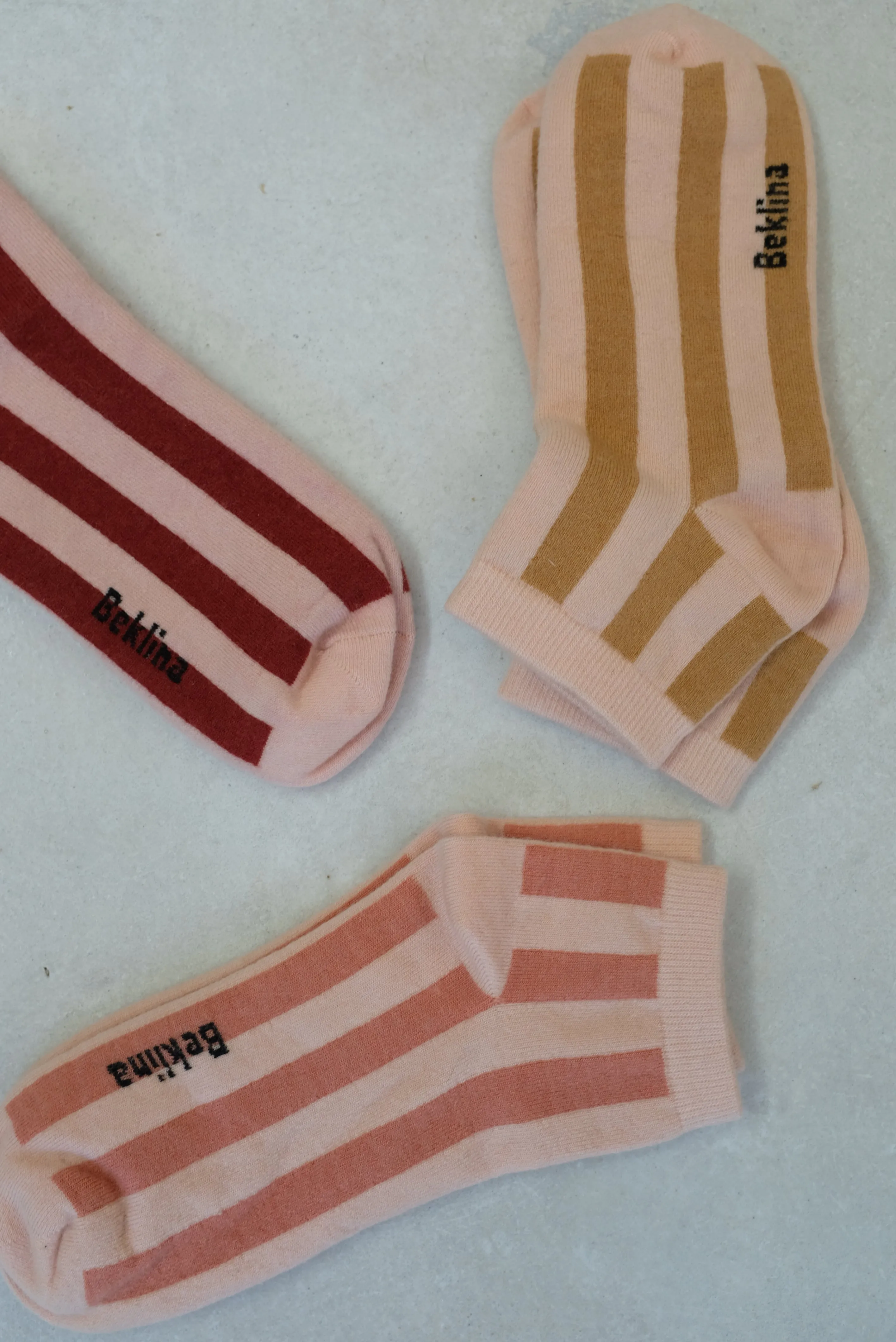 Beklina Cashmere Socks Stripes