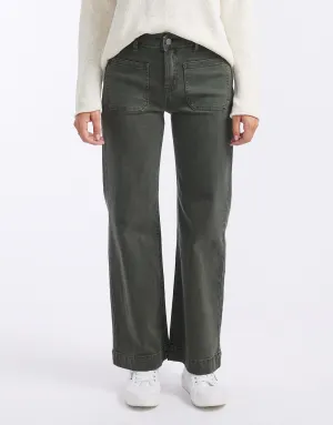 Bobbi 7/8 Denim Jeans - Military