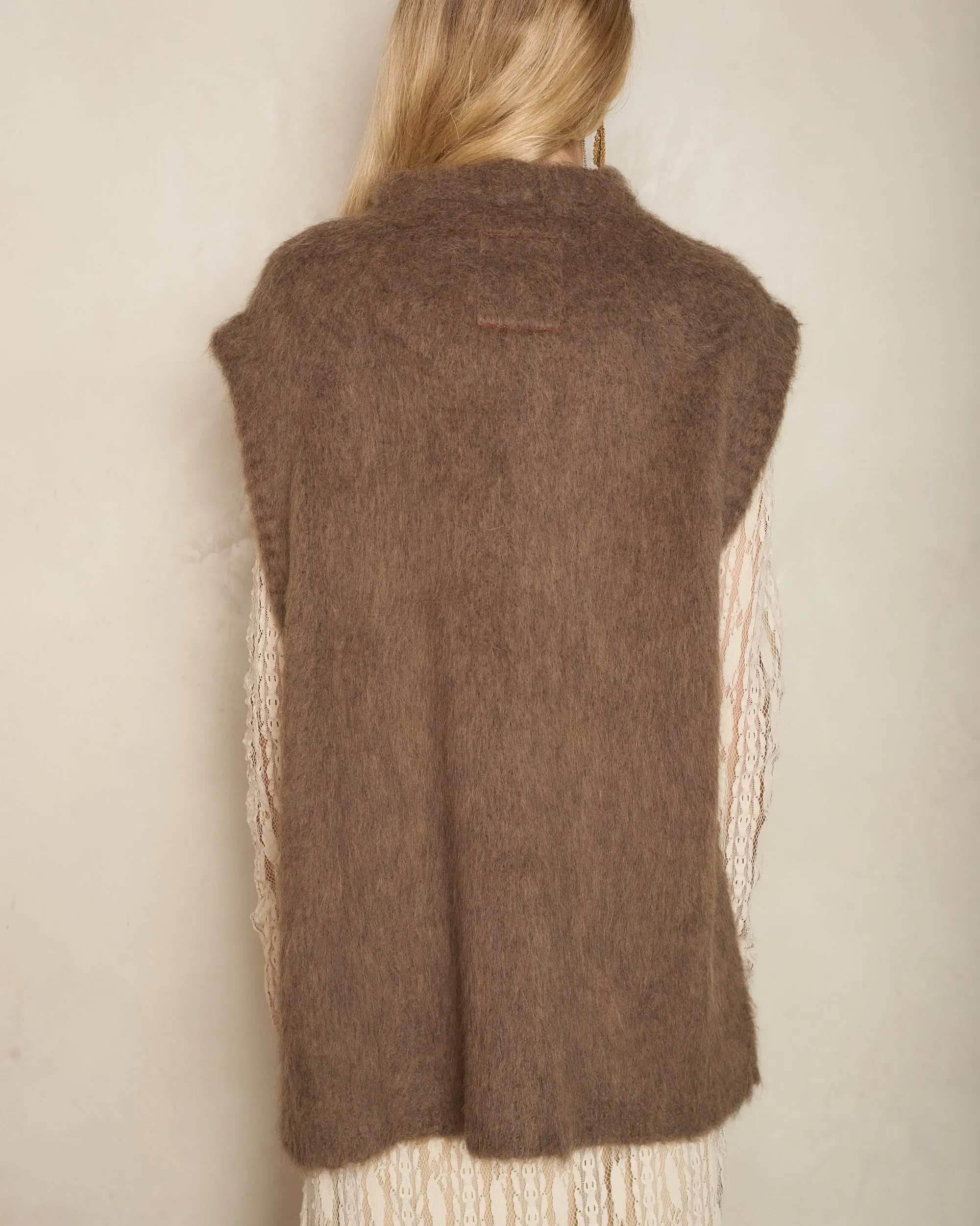 Brown Round Neck Jumper