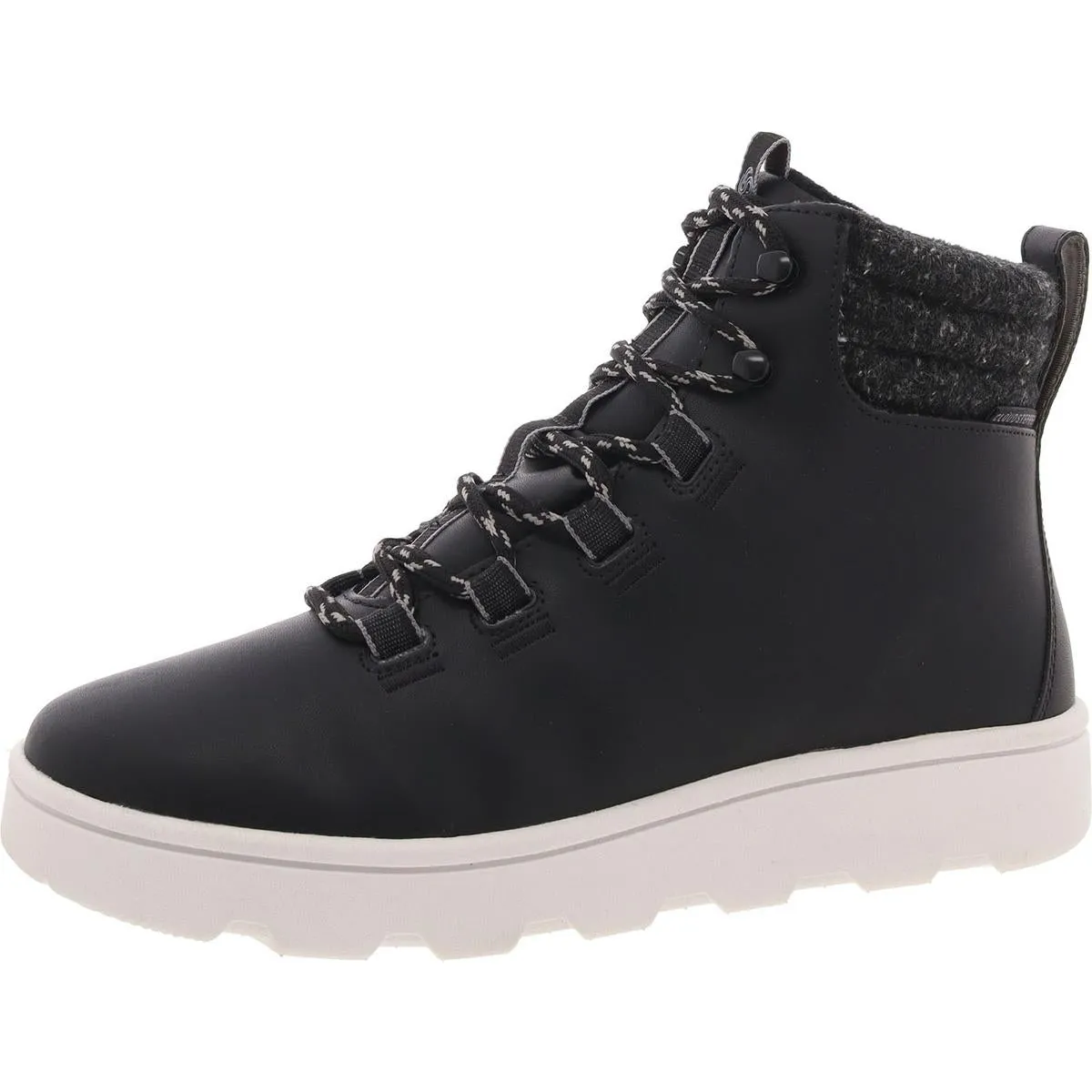 Clarks Womens STEP EXPLORHI Leather Trainer High-Top Sneakers