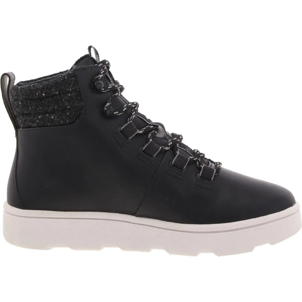 Clarks Womens STEP EXPLORHI Leather Trainer High-Top Sneakers