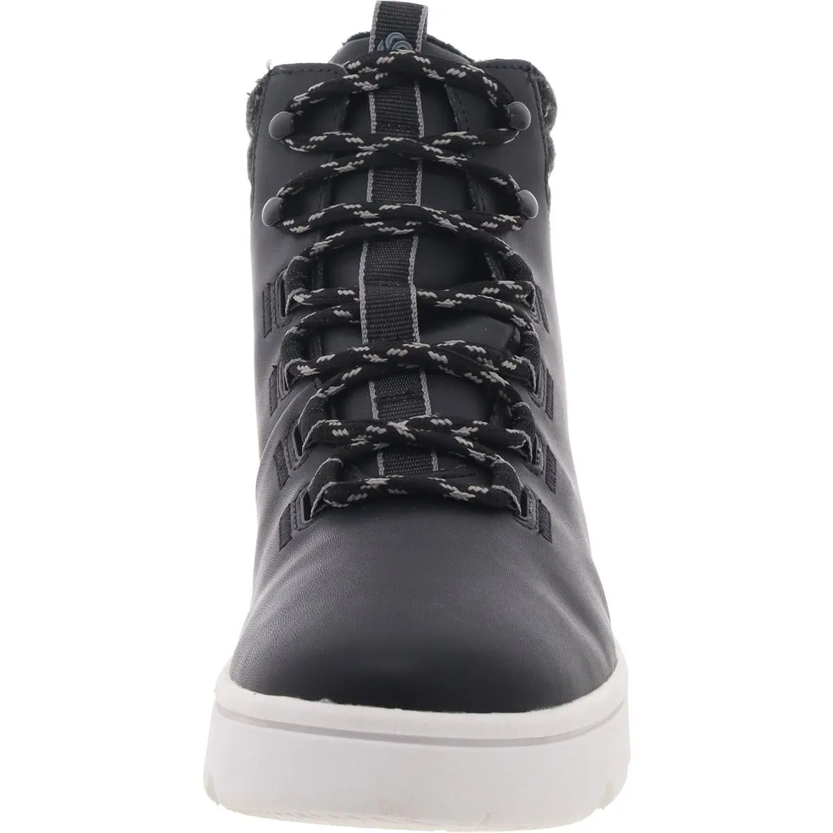 Clarks Womens STEP EXPLORHI Leather Trainer High-Top Sneakers