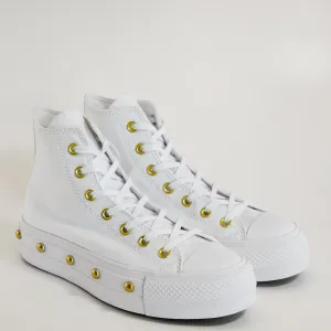 Converse CTAS Hi Lift Star Studded Women's Platform Sneakers A06787C NWT