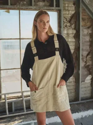 Corduroy Overall Mini Dress