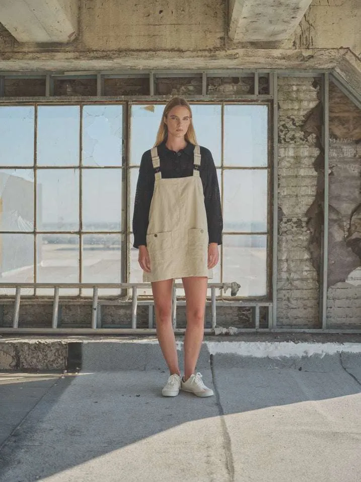 Corduroy Overall Mini Dress