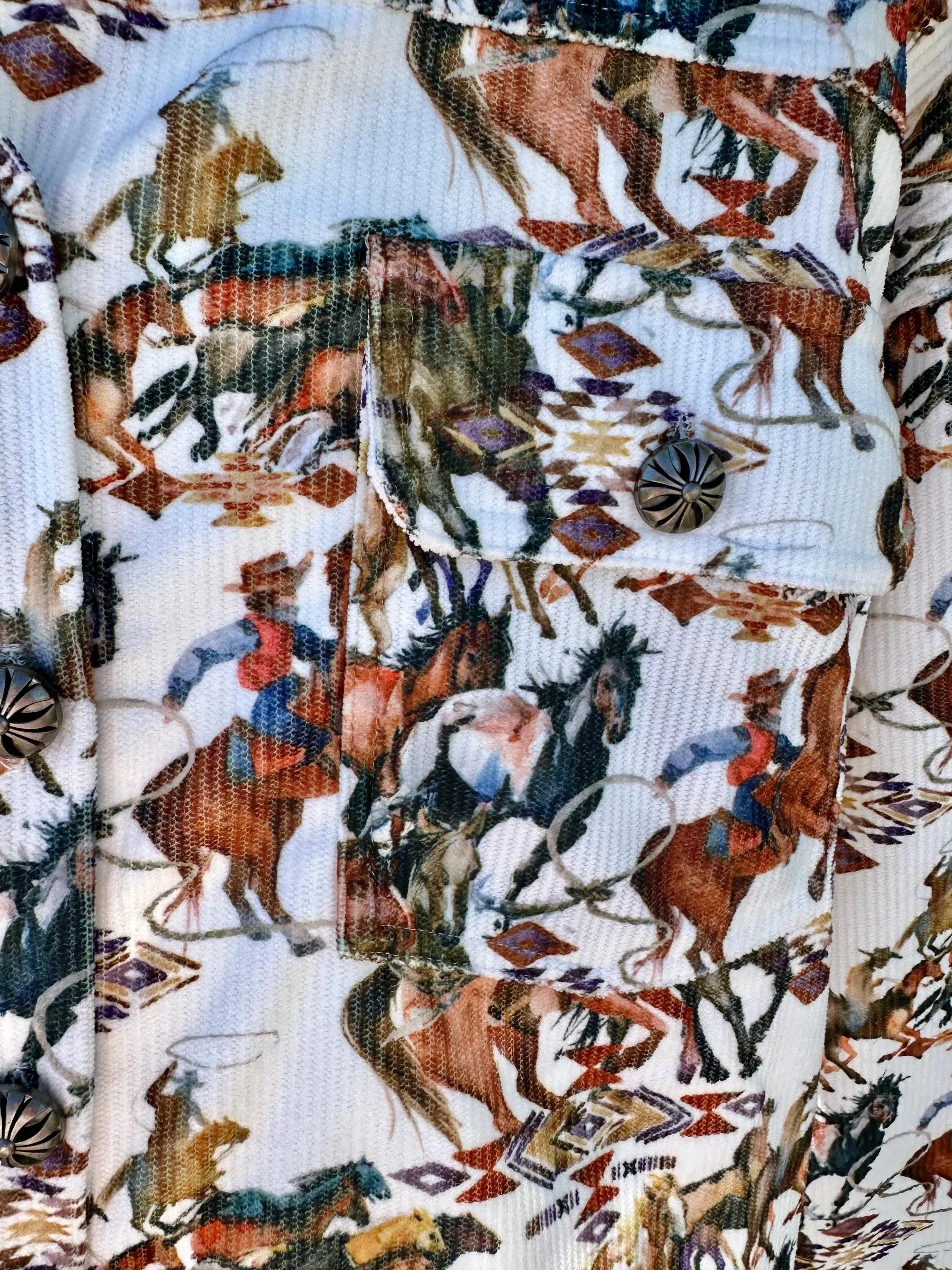 Cowgirl Button Up Shirt, Western Corduroy Shirt
