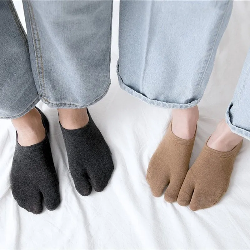 Cuzcare Breathable Bunion Socks Unisex Antislip Comfy Elastic Fit Separated Toe Stockings