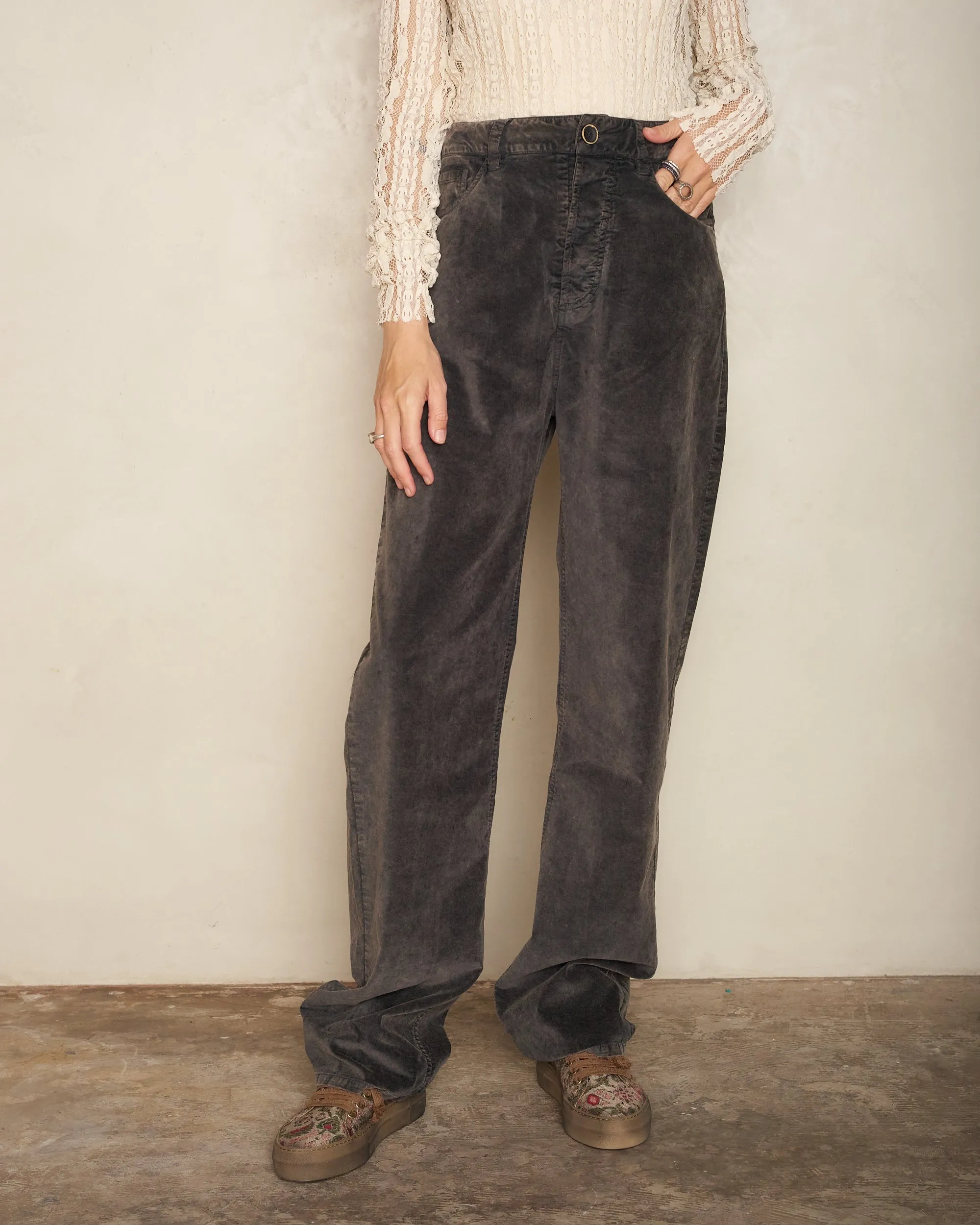 Dark Grey Tree Pants