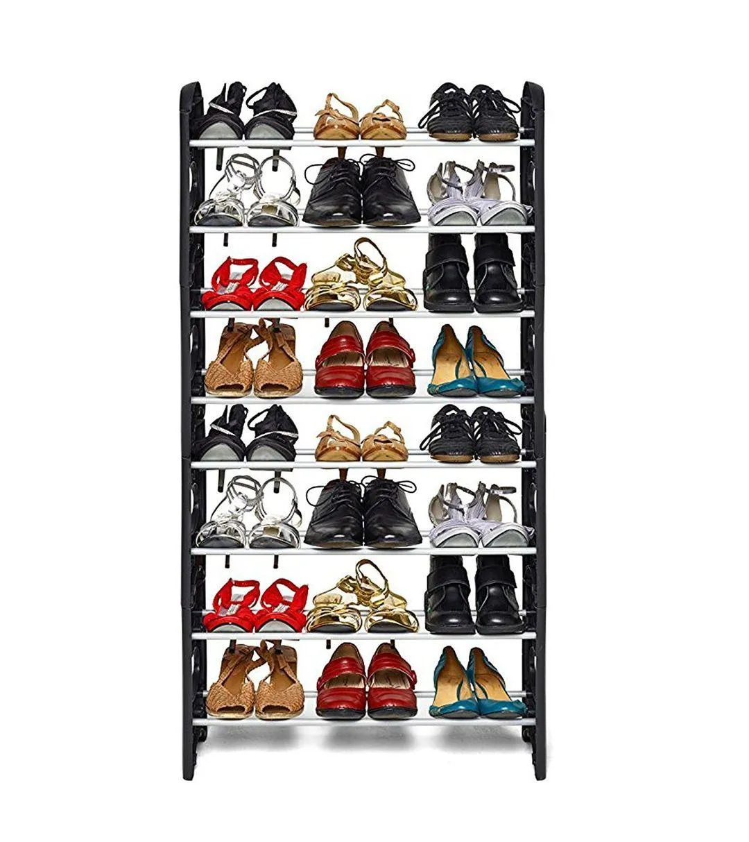 Detachable Free-Standing 10-Tier Shoe Rack | Space-Saving Storage for 30 Pairs