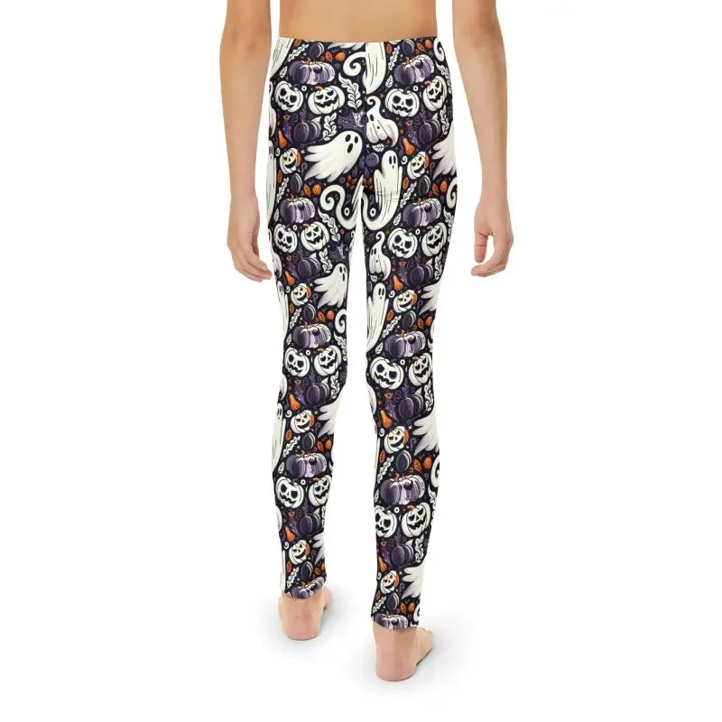 Dipaliz's Ghosts Halloween Youth Full Length Leggings