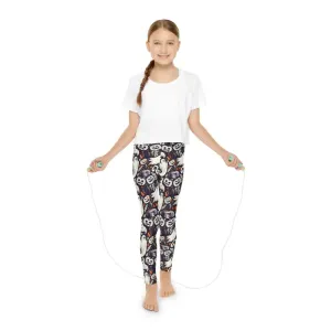 Dipaliz's Ghosts Halloween Youth Full Length Leggings