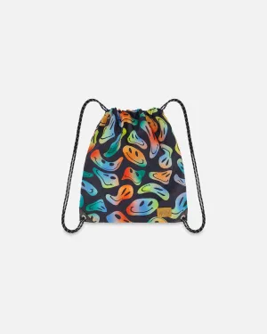 Drawstring Bag Smiley Face Boy