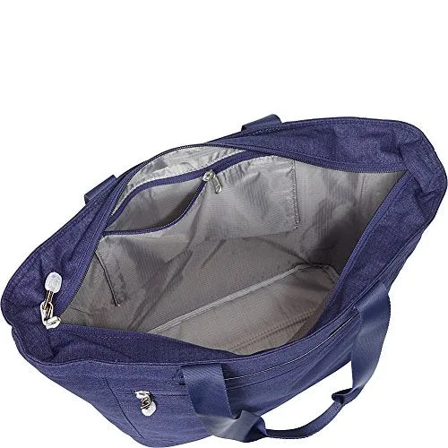 eBags Metro Travel Tote Bag with RFID Security for Women - 12-inch - Carry-On - (Aubergine)