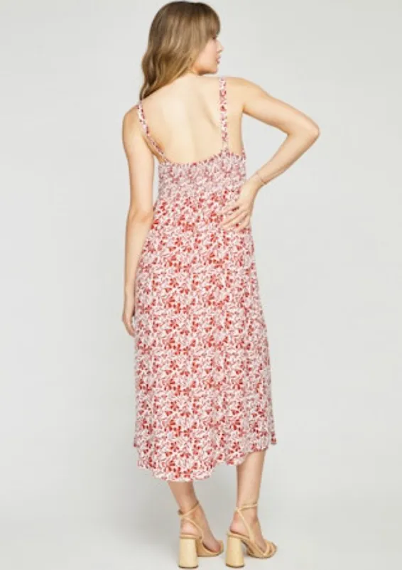 Esme Dress in Chili Floral