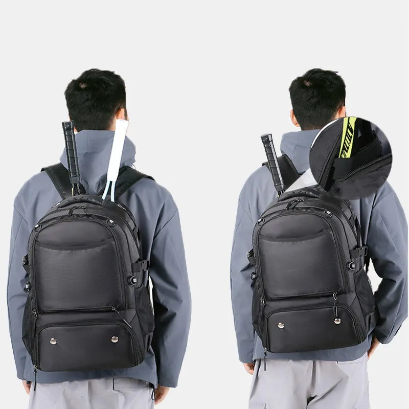 Extra Large Functional Backpack Sports Bag Racket Bag with Shoe Compartment