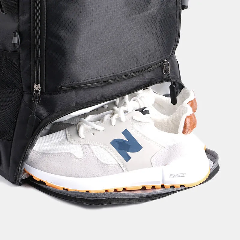 Extra Large Functional Backpack Sports Bag Racket Bag with Shoe Compartment