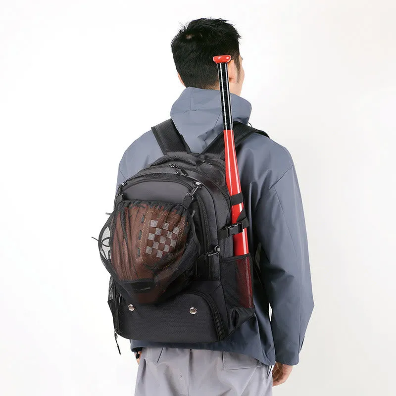 Extra Large Functional Backpack Sports Bag Racket Bag with Shoe Compartment