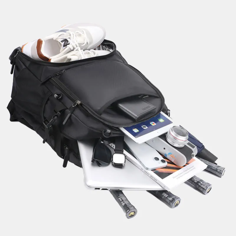 Extra Large Functional Backpack Sports Bag Racket Bag with Shoe Compartment