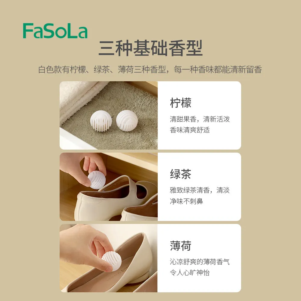 FaSoLa Shoe Deodorizer Balls - Lemon Scent, 6 Pieces