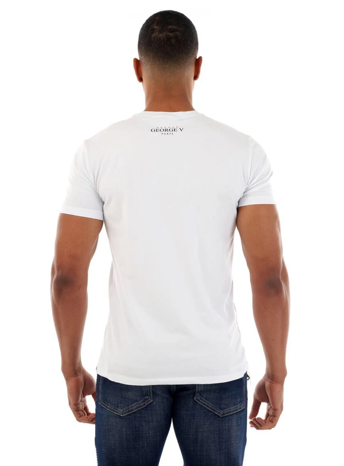 George V T-Shirt - Graffiti Bear GV Tag - White - GV2514