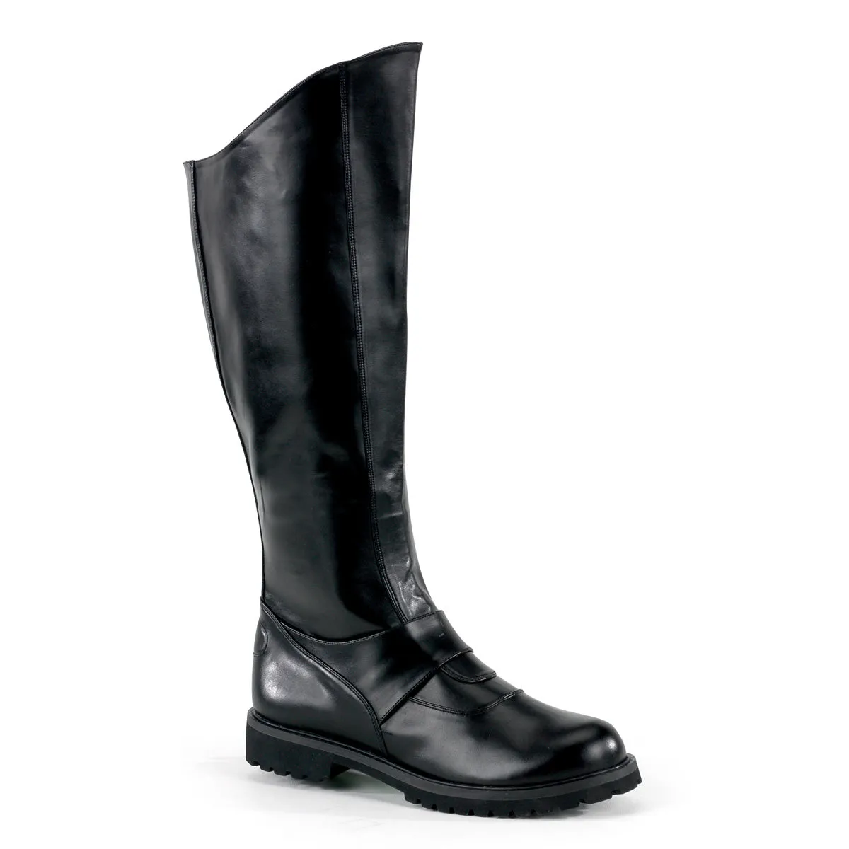 GOTHAM-100 Fancy Dress Costume Funtasma Men's Boots Black Pu