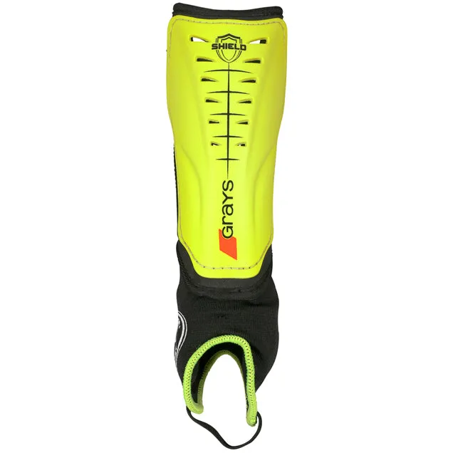 Grays Shield Shinguard Black/Fluo Yellow