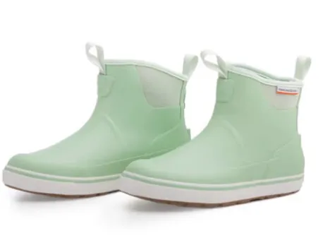 Grundens Women's Deck-Boss Ankle Boots "Sage Green"