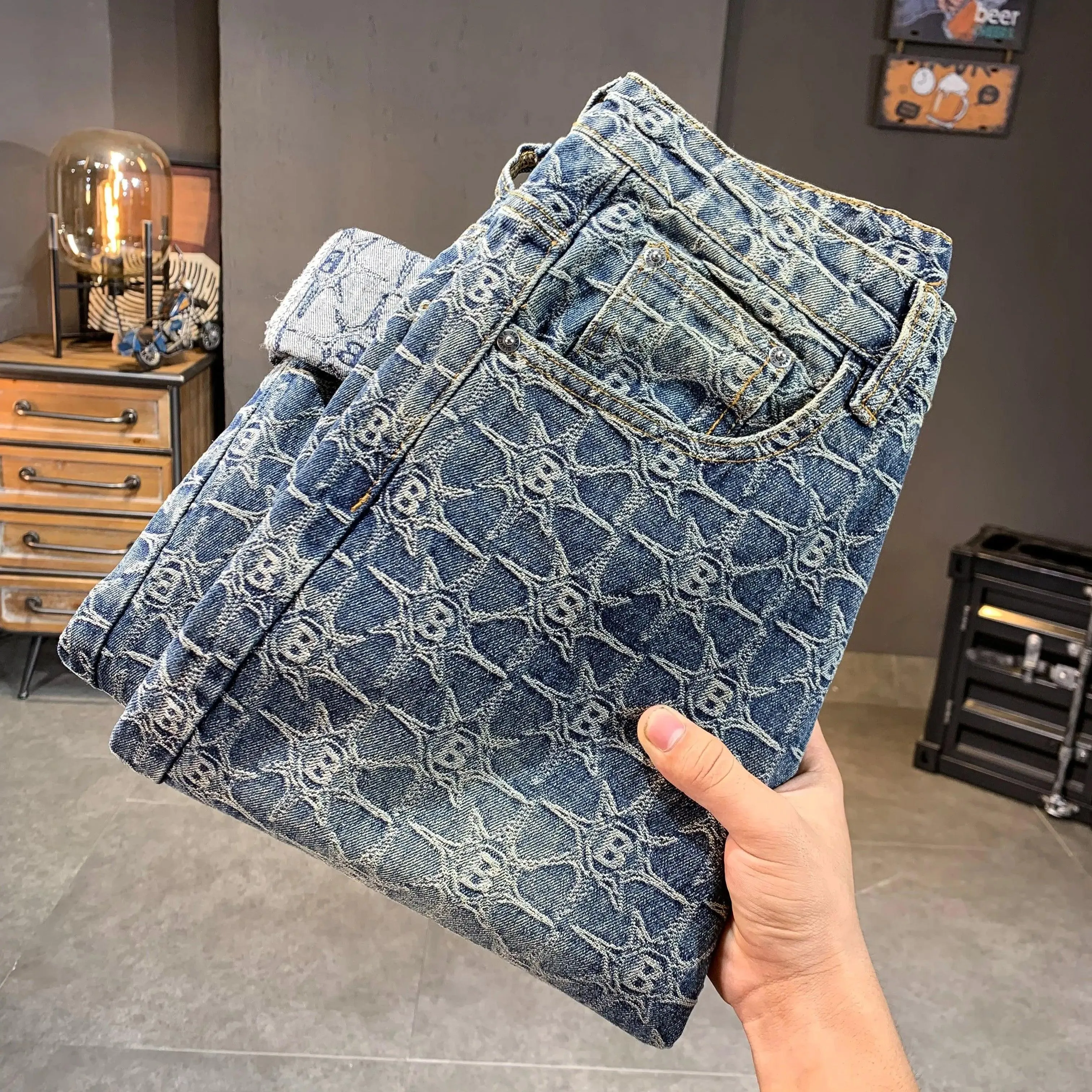 High Street Cuffed Vintage Blues