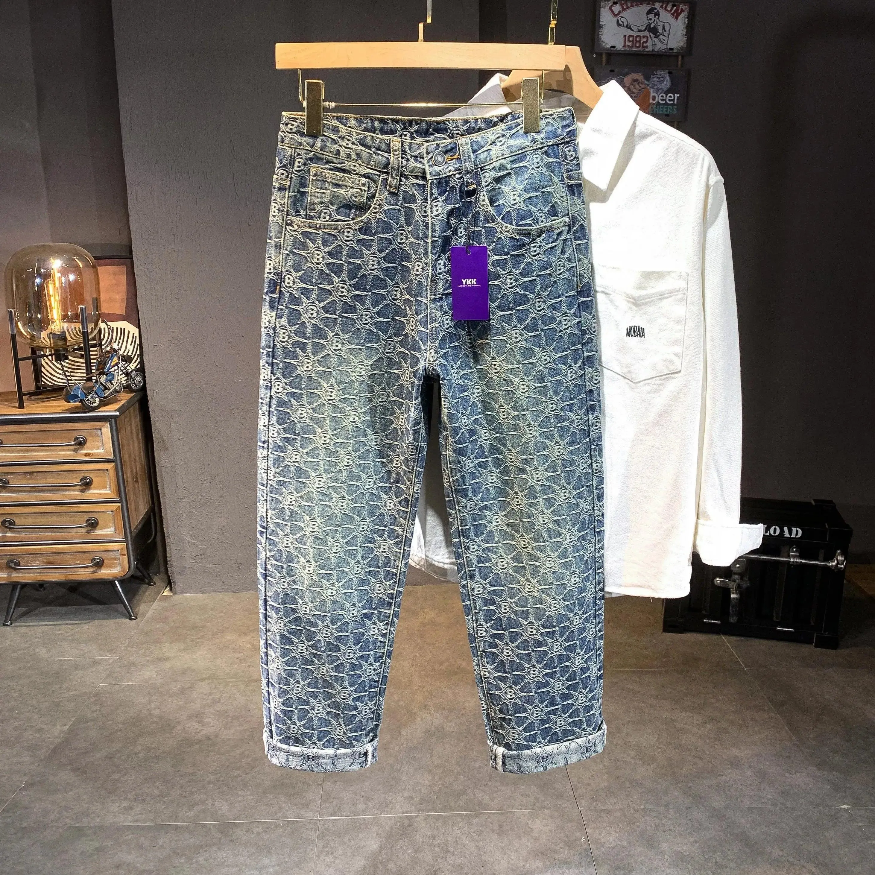 High Street Cuffed Vintage Blues