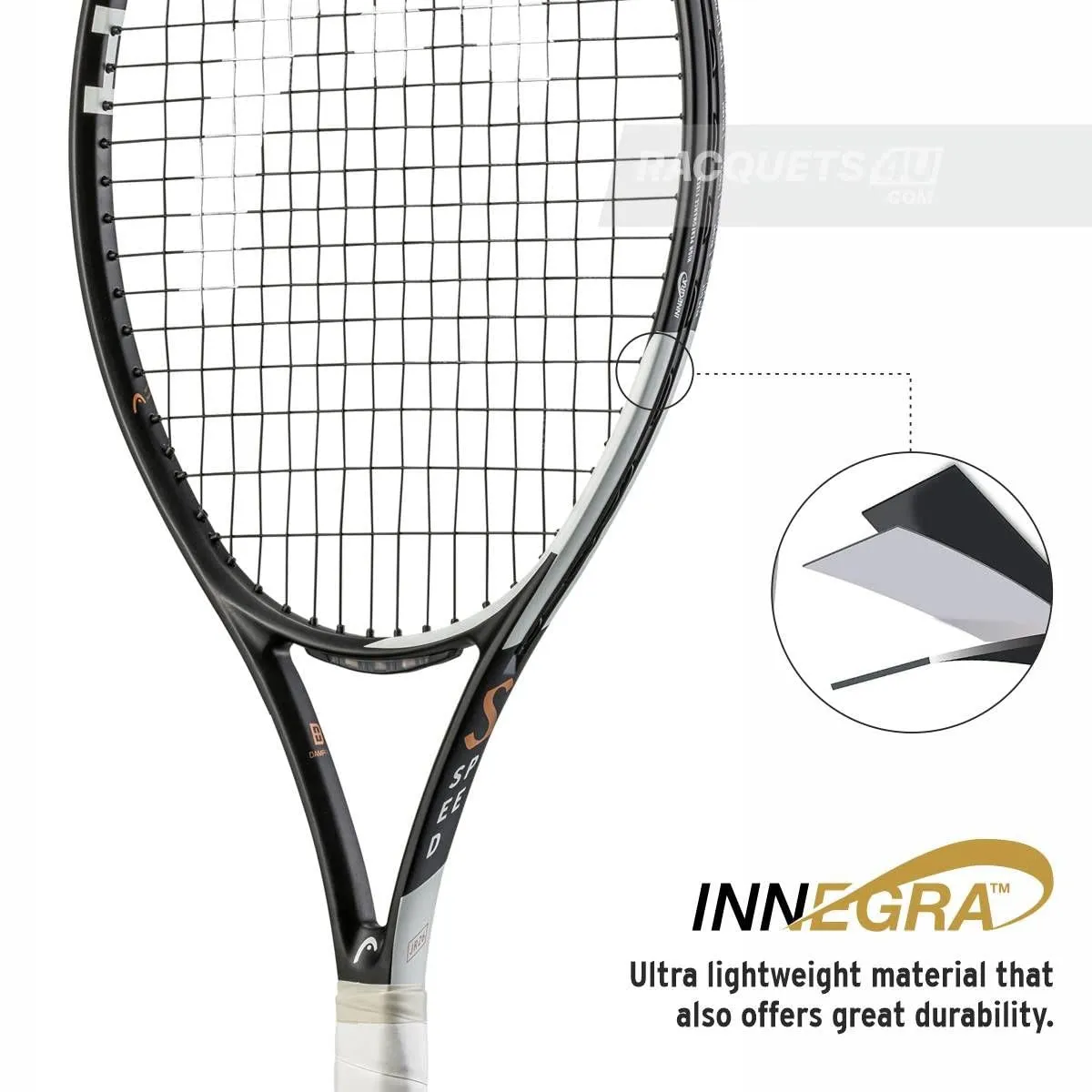 IG Speed 26 Graphite Composite Tennis Racquet | Strung | for Juniors - Both Beginners & Intermediate