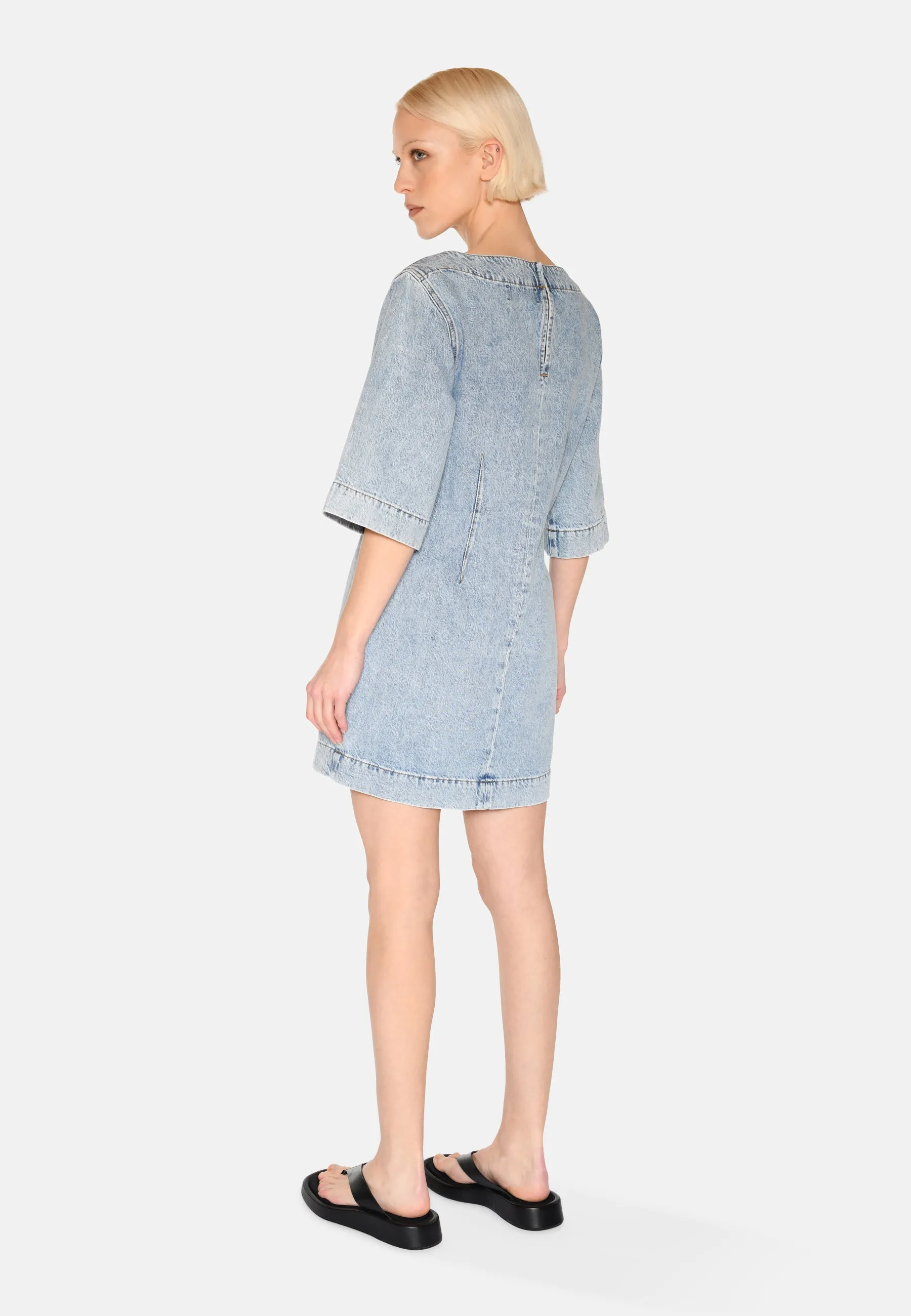 Jamilla denim dress 3731 - Light Blue