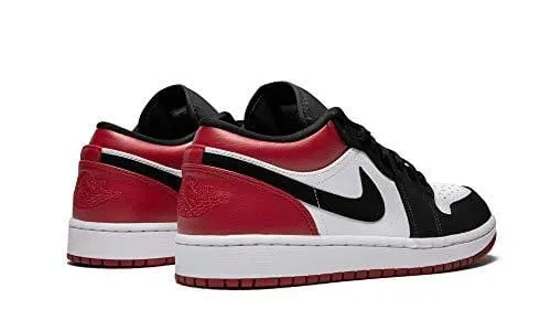 Jordan Air 1 Low (White/Black-Gym Red, 10.5)